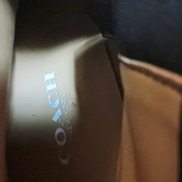 COACH Mystic Bootie Wedge Heel Black Suede Size 7.5B - Picture 7 of 9